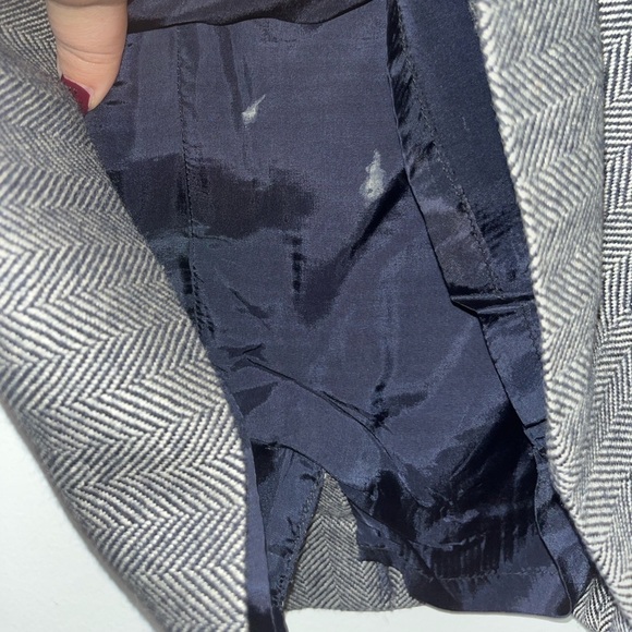 Tory Burch Barrick Wool Herringbone Lined Belted Pencil Skirt in Size 6 - Picture 7 of 7